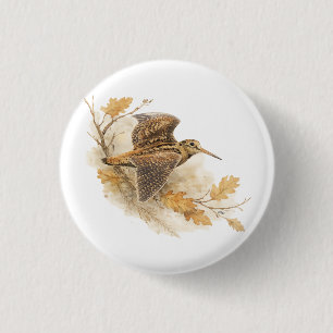 Houtsnip ronde button 3,2 cm