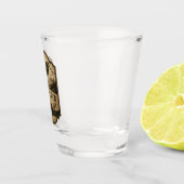 Houtsnip shot glas (Rechts)