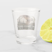 Houtsnip shot glas (Achterkant)