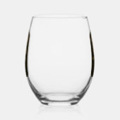 Houtsnip wijnglas zonder voet (Links)