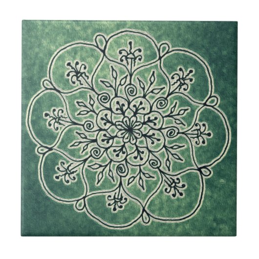 Houtspits - Moss Tegeltje (Voorkant)