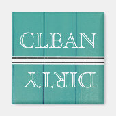 Houtstijlwasmachine Magnet Clean & Dirty Magneet (Voorkant)