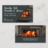 Houtstovenbrander Fitter Visitekaartje (Voorkant / Achterkant)