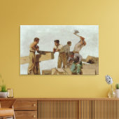 Houtstructuur Canvas Afdruk (Insitu (Woonkamer))