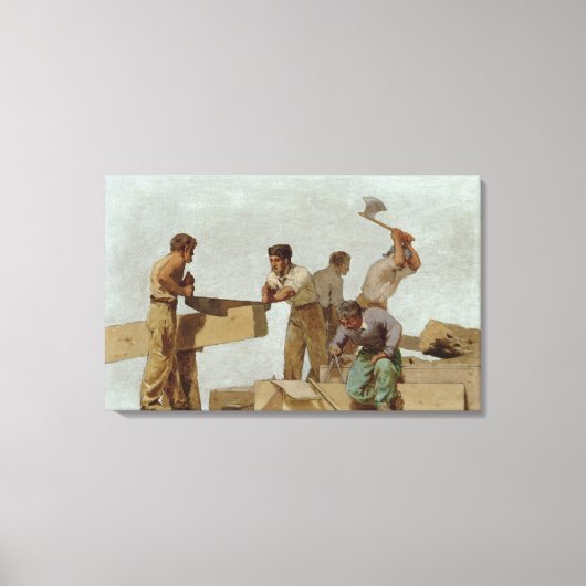 Houtstructuur Canvas Afdruk (Voorkant)