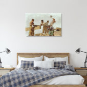 Houtstructuur Canvas Afdruk (Insitu (Slaapkamer))