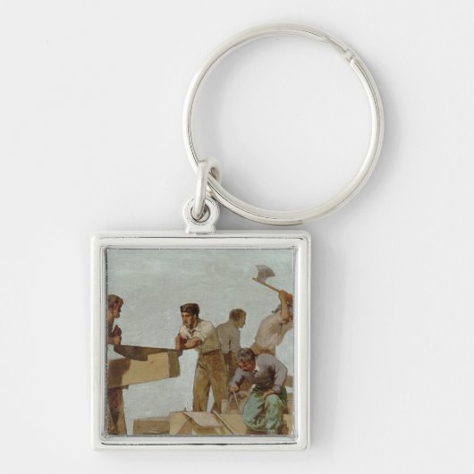 Houtstructuur Sleutelhanger (Voorkant)