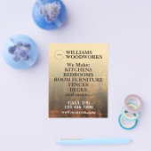 Houtstructuur vet flyer (Enkel)