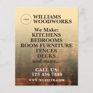 Houtstructuur vet flyer