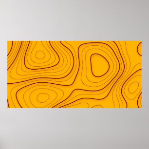 Houttextuur, lineaire abstractie backaardabstrac poster