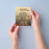 Houttextuur vet flyer (Hand)