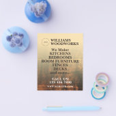 Houttextuur vet flyer (Enkel)