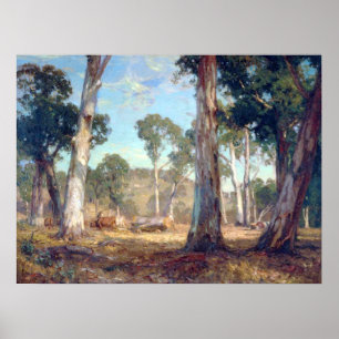 Houttransport Hans Heysen 1911 New South Wales Po Poster