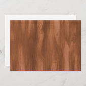 Houtuitnodiging Kaart (Voorkant / Achterkant)