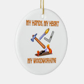 Houtwerk Keramisch Ornament (Rechts)