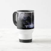 HOUTWOLF SUPPORTER Wolf Eyes Wildlife Gift Mok (Voorkant links)