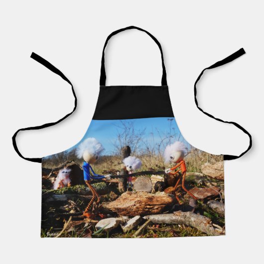 Houtzagerij van de Fubby's. Schort (Voorkant)