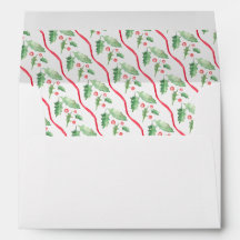 Houx de Noël à l'aquarelle Personnalisé