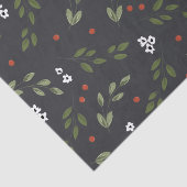 Houx et papier de soie de soie de baies (Détail)