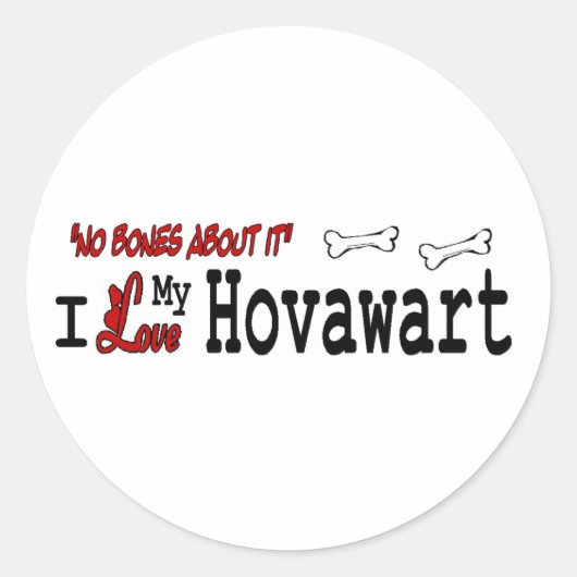 Hovawart (I Love) Sticker (Voorkant)
