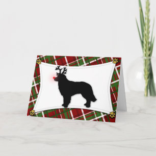 Hovawart Rendier Christmas Kaart