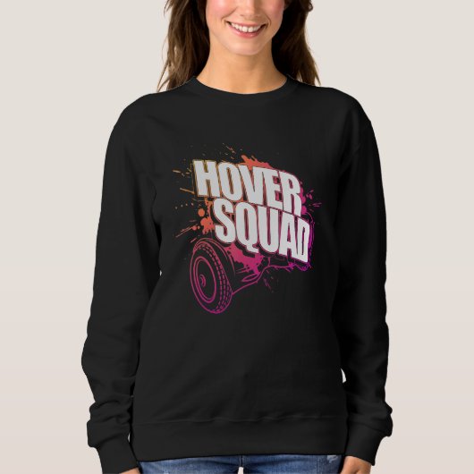 Hover Squad  Cool Peach Pink Gyro Hoverboard Trui (Voorkant)