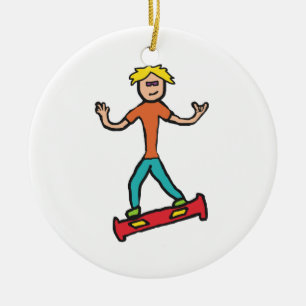 Hoverboard Keramisch Ornament