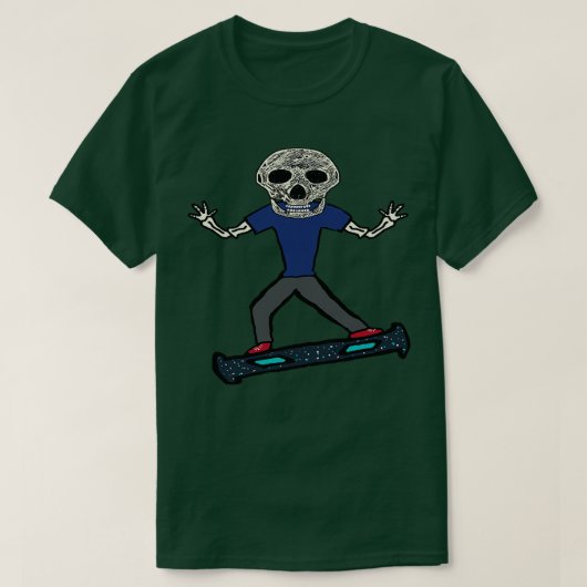 Hoverboard Skeleton T-shirt (Design voorkant)