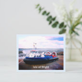 Hovercraft: "Isle of Wight" Briefkaart (Staand voorkant)