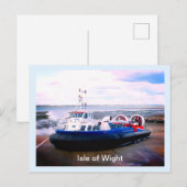 Hovercraft: "Isle of Wight" Briefkaart (Voorkant / Achterkant)