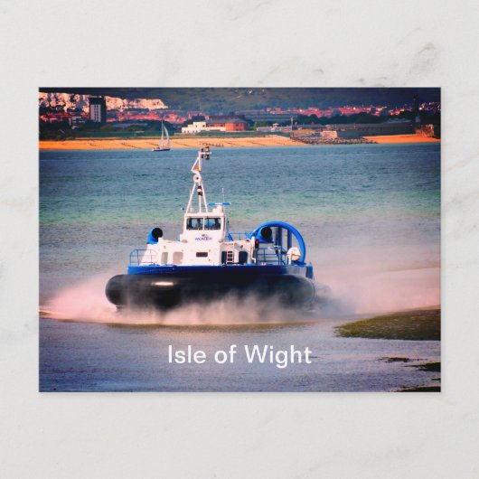 Hovercraft "Isle of Wight" transport Briefkaart (Voorkant)