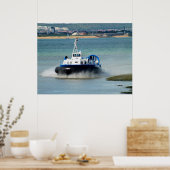 Hovercraft's die aankomen in Ryde Poster (Keuken)