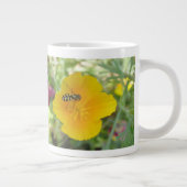 Hoverfly en Californian Poppy-Mok Extra Grote Mok (Rechts)