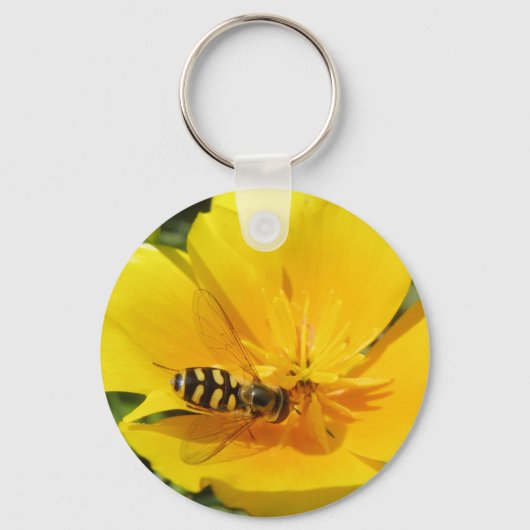 Hoverfly en ventilatorSleutelhanger Sleutelhanger (Voorkant)