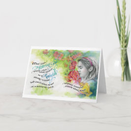 HoverGod/regenval, gevouwen Wenskaart, 5"x7" Kaart