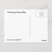 Hovering Bee ~ carte postale (Dos)