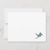 Hovering Jacobin Hummingbird - transparent. Merci (Dos)