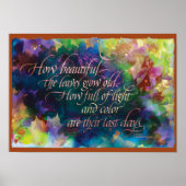 How Beautiful the Feuille, Imprimer, Poster 17"x12 (Devant)
