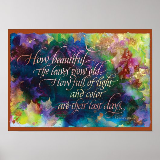 How Beautiful the Feuille, Imprimer, Poster 17"x12 (Devant)