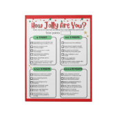 How Jolly Are You Christmas Game Notitieblok (Gedraaid)