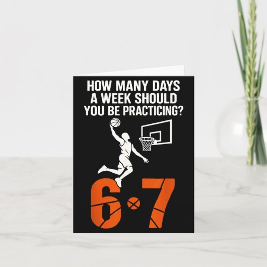 How Many Days A Week Should You Practice 6-7 Baske Kaart (Voorkant)