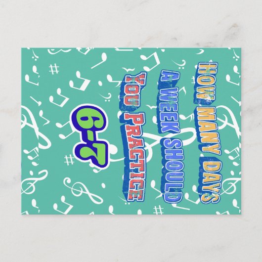 How Many Days A Week Should You Practice Briefkaart (Voorkant)