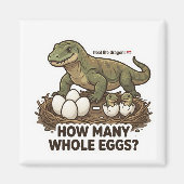 How Many Eggs? Komodo Dragon Math Game Magneet (Voorkant)