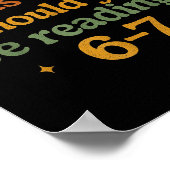 How Many Nights Reading 67 Funny Meme Six Seven Te Poster (Hoek)