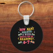 How Many Nights Reading 67 Meme Six Seven Teacher  Sleutelhanger (Voorkant)