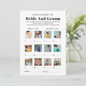 How Old Were The Bride & Groom Bridal Shower Game Kaart (Staand voorkant)