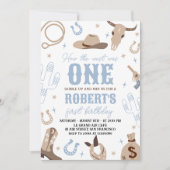 How the West Was One 1st Birthday Invite Kaart (Voorkant)