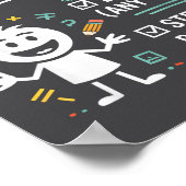 How To Be A Math Person Funny Teacher Student Pun  Poster (Hoek)