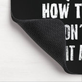 How To Bunt Don't Hit A Dinger Funny Baseball Muismat (Hoek)