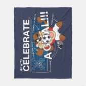 How to Celebrate a Goal With TAZ™ Fleece Deken (Voorkant)